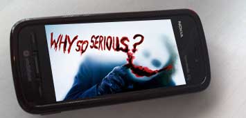 Nokia similar al Iphone en Batman