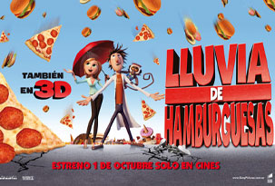 Avant premiere LLUVIA DE HAMBURGUESAS 3D