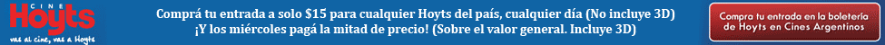 Hoyts a 15 pesos