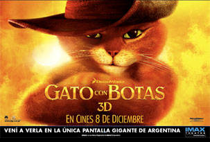 Avant premiere GATO CON BOTAS 3D en Imax