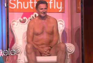 Liam Neeson se desnudó en la televisión