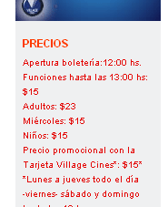 precios-village precios-village