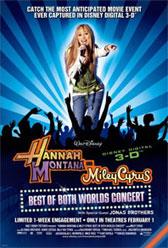 Hannah Montana y Miley Cyrus en concierto