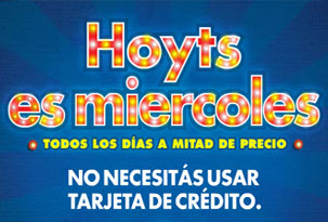 Venta de entradas a mitad de precio en Hoyts via Cines Argentinos