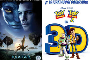 Entra Toy Story 3D y sale a medias Avatar 3D