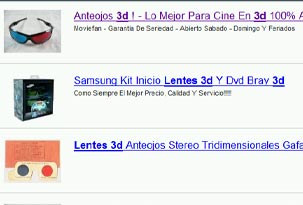 Engaño en Mercadolibre con venta de anteojos 3D