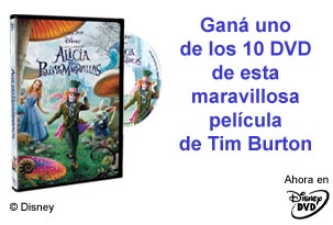 Ganá un DVD de Alicia en el país de las maravillas