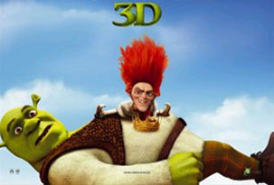 Shrek en 3D superó el millón de entradas