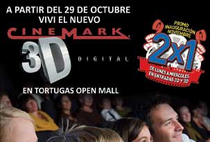 El viernes 29 arranca el Cinemark Tortugas