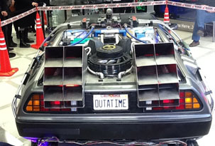 El DeLorean está siendo exhibido en Buenos Aires