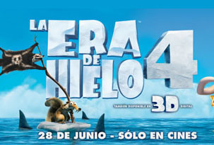 Avant premiere LA ERA DE HIELO 4 en 3D