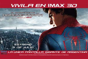 Avant premiere EL SORPRENDENTE HOMBRE-ARAÑA 3D en IMAX