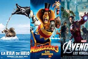 Madagascar 3 superó a Los Vengadores y se definió el podio 2012