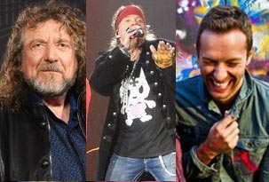 Led Zeppelin, Coldplay y Guns N' Roses en los cines