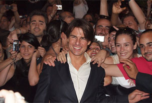 Tom Cruise estará por pocas horas en Argentina