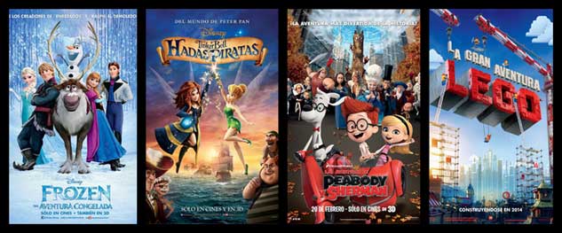 Más de 370 cines con títulos infantiles para el finde de carnaval