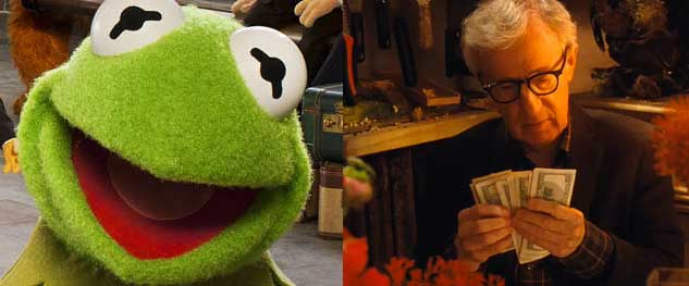 Los Muppets vs Woody Allen: dos resultados opuestos en la taquilla