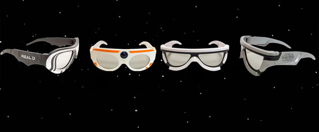 Hoyts y Cinemark con anteojos 3D de Star Wars a la venta
