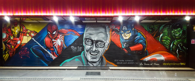 Monumental Lavalle: hicieron graffiti homenaje a Stan Lee